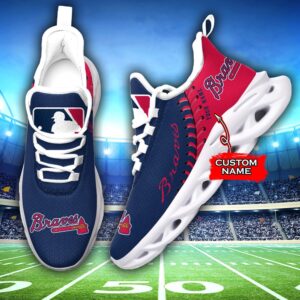 USA MLB Atlanta Braves Max Soul Sneaker Custom Name Ver 1