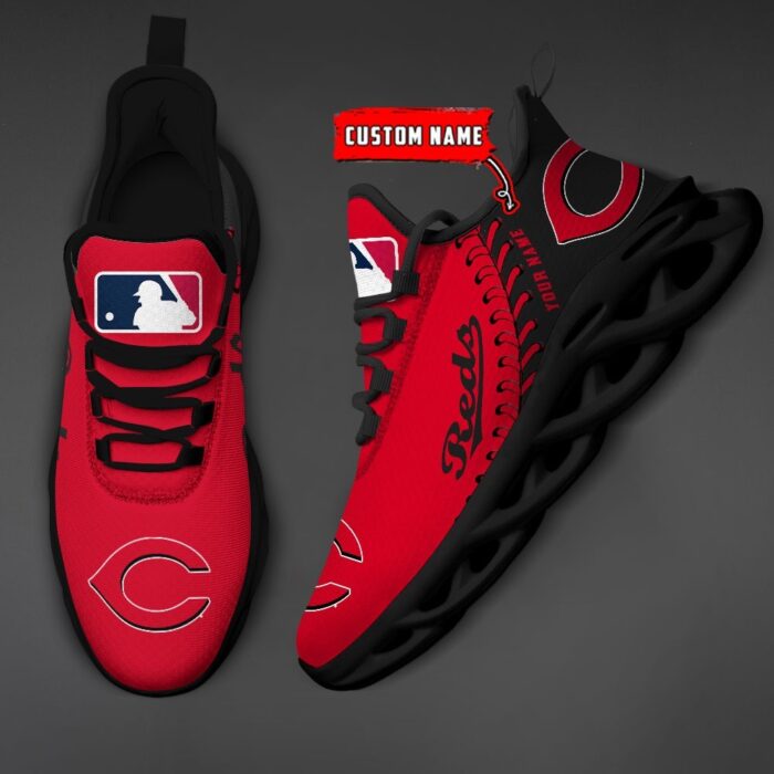 USA MLB Cincinnati Reds Max Soul Sneaker Custom Name 87K2023