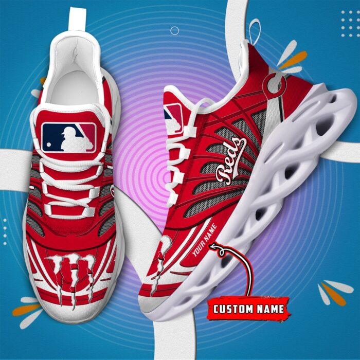 USA MLB Cincinnati Reds Max Soul Sneaker Custom Name 88K2023