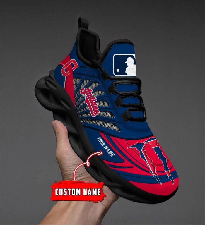 USA MLB Cleveland Indians Max Soul Sneaker Custom Name 88K2023