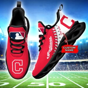 USA MLB Cleveland Indians Max Soul Sneaker Custom Name Ver 1