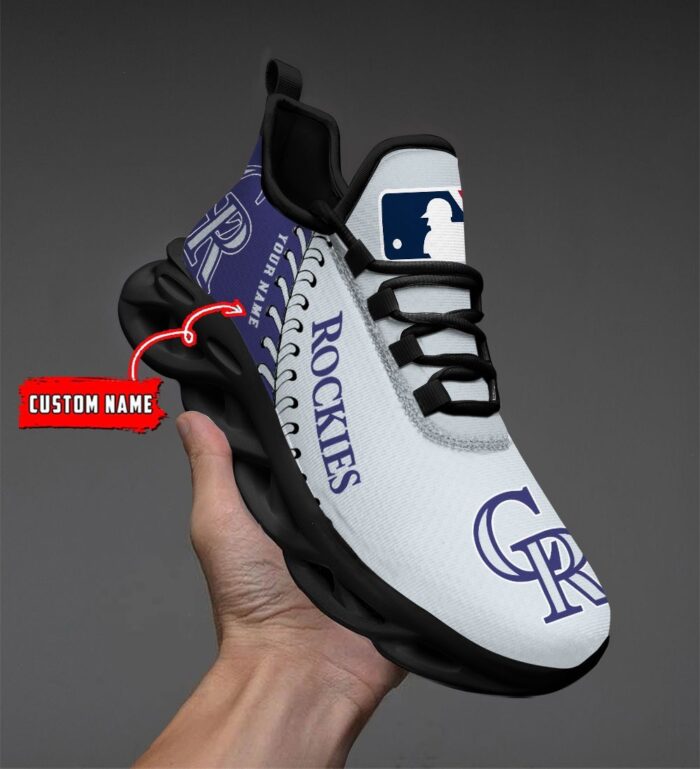 USA MLB Colorado Rockies Max Soul Sneaker Custom Name 87K2023