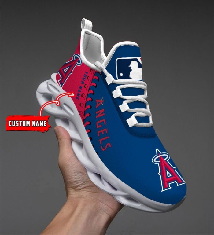 USA MLB Los Angeles Angels Max Soul Sneaker Custom Name 87K2023