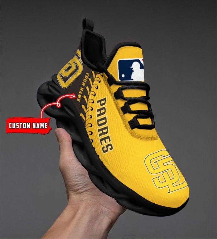 USA MLB San Diego Padres Max Soul Sneaker Custom Name 87K2023