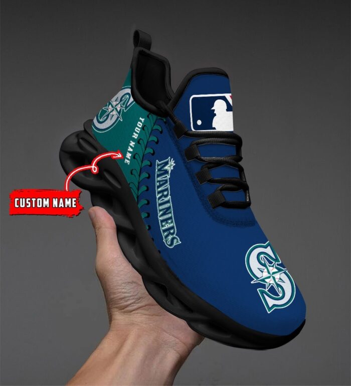USA MLB Seattle Mariners Max Soul Sneaker Custom Name 87K2023