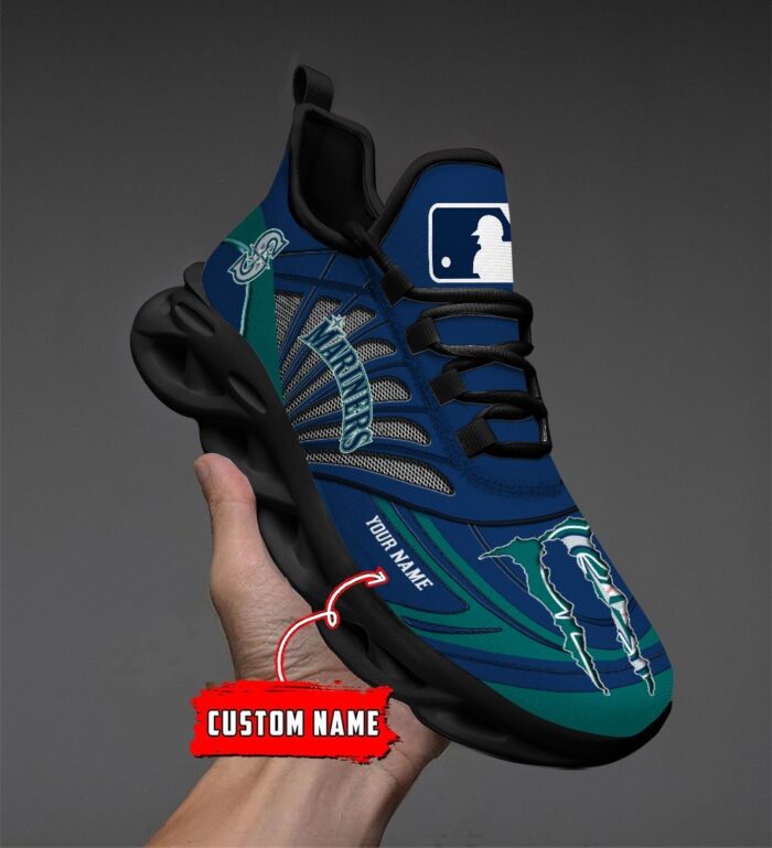 USA MLB Seattle Mariners Max Soul Sneaker Custom Name 88K2023