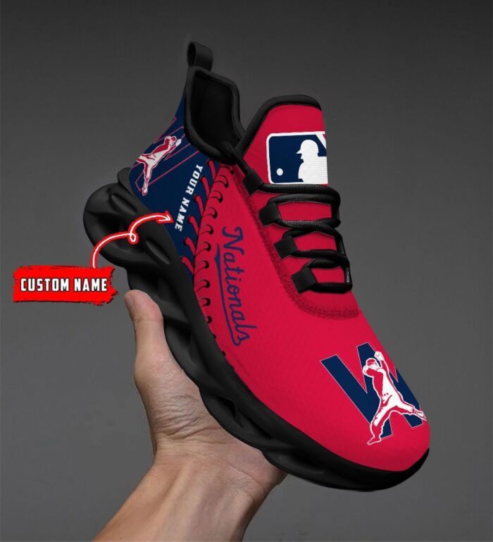 USA MLB Washington Nationals Max Soul Sneaker Custom Name 87K2023