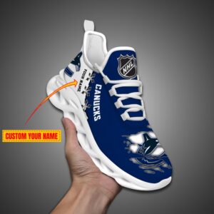 Vancouver Canucks Personalized NHL Max Soul Shoes