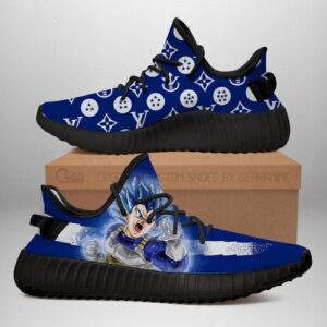 Vegeta Blue Yeezy Shoes Fashion Dragon Ball Shoes Fan Ver 1 For Sa