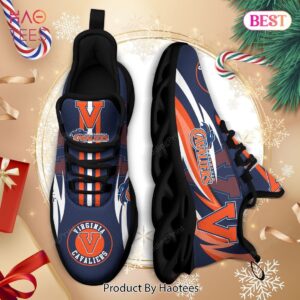 Virginia Cavaliers NCAA Blue Mix Orange Max Soul Shoes Fan Gift