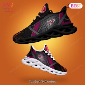 Virginia Tech Hokies NCAA Pink Mix Black Max Soul Shoes