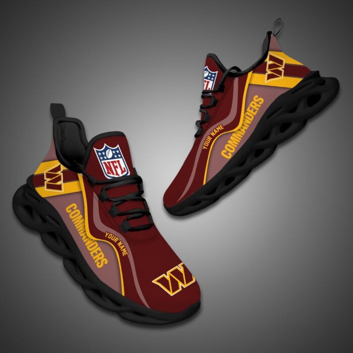 Washington Commanders NFL Customized Unique Max Soul Shoes