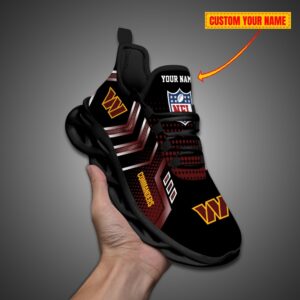 Washington Commanders Personalized NFL Metal Style Design Max Soul Shoes