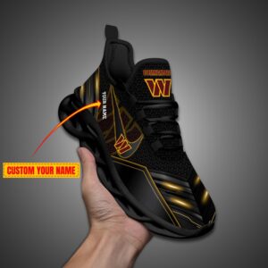 Washington Commanders Personalized NFL Neon Light Max Soul Shoes