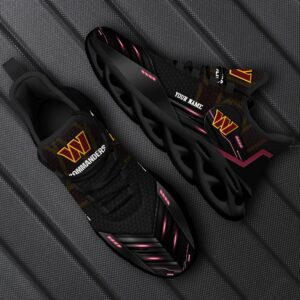 Washington Commanders Personalized NFL Sport Black Max Soul Shoes