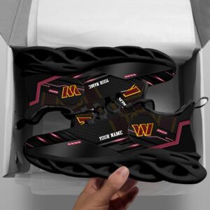 Washington Commanders Personalized NFL Sport Black Max Soul Shoes