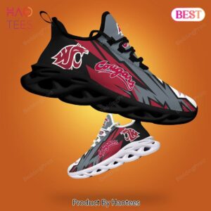 Washington State Cougars NCAA Red Mix Grey Max Soul Shoes Fan Gift