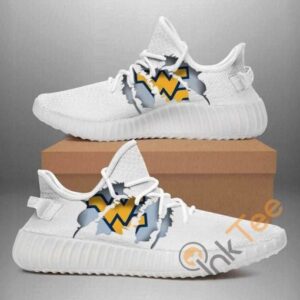 West Virginia Mountaineers Custom Shoes Personalized Name Yeezy Sneakers