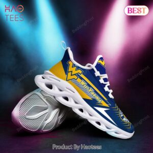 West Virginia Mountaineers NCAA Blue Mix Gold Max Soul Shoes for Fans