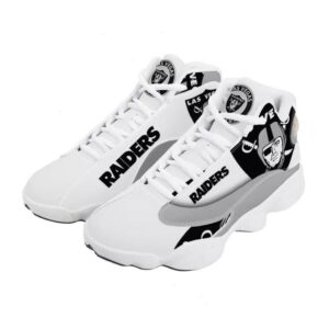 White Las Vegas Raiders Sneakers Custom Shoes