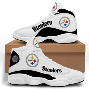 White Steelers Sneakers Custom Shoes For Fans