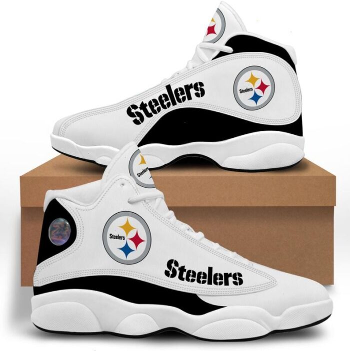 White Steelers Sneakers Custom Shoes For Fans