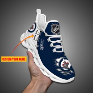 Winnipeg Jets Personalized NHL Max Soul Shoes
