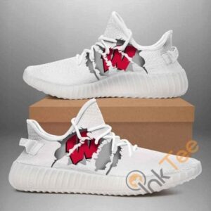 Wisconsin Badgers Custom Shoes Personalized Name Yeezy Sneakers