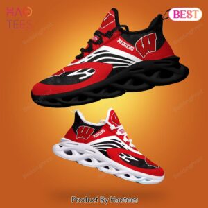 Wisconsin Badgers NCAA White Mix Red Max Soul Shoes