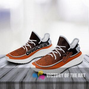 Words In Line Logo Baltimore Orioles Yeezy Shoes