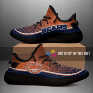 Words In Line Logo Chicago Bears Yeezy Shoes