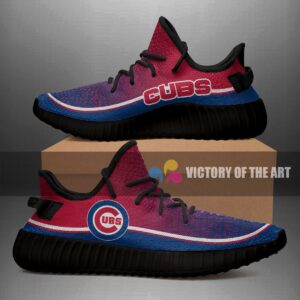 Words In Line Logo Chicago Cubs Yeezy Shoes