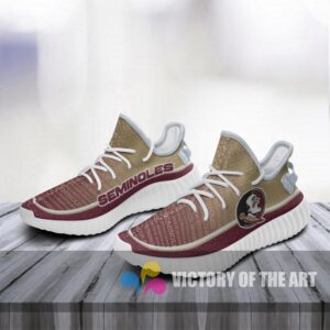 Words In Line Logo Florida State Seminoles Yeezy Shoes