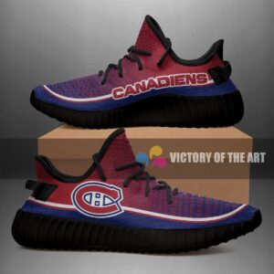 Words In Line Logo Montreal Canadiens Yeezy Shoes