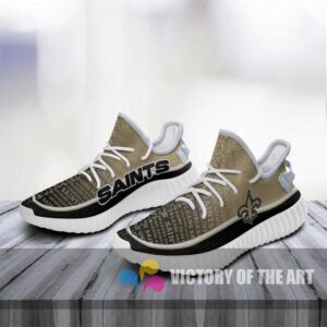 Words In Line Logo New Orleans Saints Yeezy Shoes