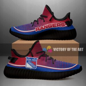 Words In Line Logo New York Rangers Yeezy Shoes