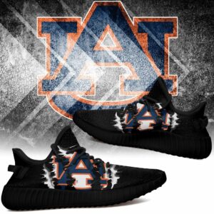 Yeezy Shoes Ncaa Auburn Tigers Black Scratch Yeezy Boost Sneakers
