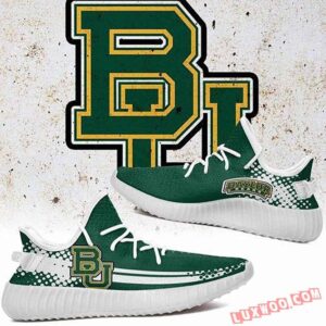 Yeezy Shoes Ncaa Baylor Bears Green White Yeezy Boost Sneakers