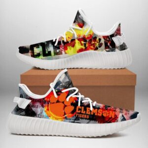 Yeezy Shoes Ncaa Clemson Tigers Yeezy Boost Sneakers V6