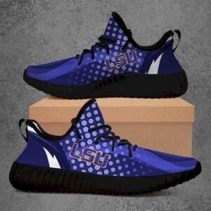 Yeezy Shoes Ncaa Lsu Tigers Blue Yeezy Boost Sneakers