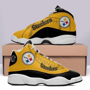 Yellow Steelers Sneakers Custom Shoes For Fans